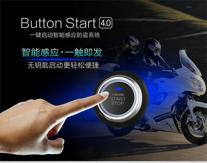 ya 6 8.24 baidi Motorcycle Scooter Security Alarm System Anti-Theft Remote Control Start Button