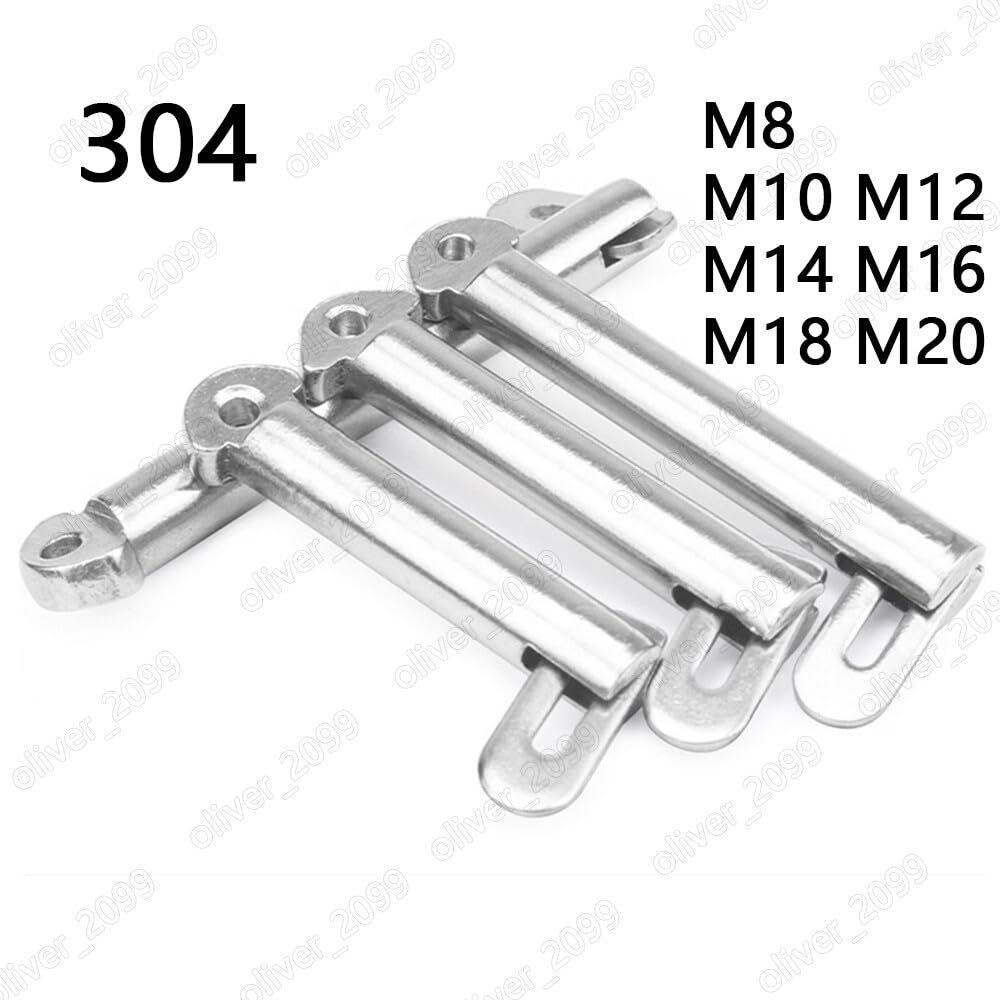 ya 15 10.19 baidi 304 Stainless Steel Marine Toggle Pins M8 M10 M12 M14 M16 M18 M20-547