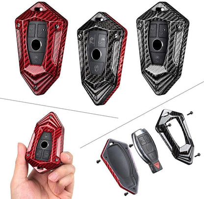 ya 5 8.24 baidi for Mercedes-benz C CLA CLS CLK GLK GLA GLC Carbon Fiber Key Fob Case Cover