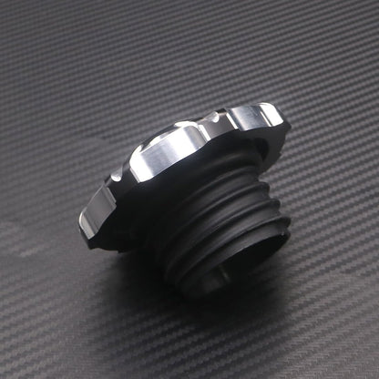 ya 9 10.24 Silver CNC Edge Cut Gas Tank Cap Fuel Cap For Sportster Road King Softail