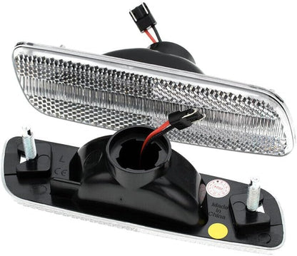 ya 14 9.20 zhengce 4 Pack LED Yellow and Red Side Marker Signal Lights Fenders for 2001-2005-1