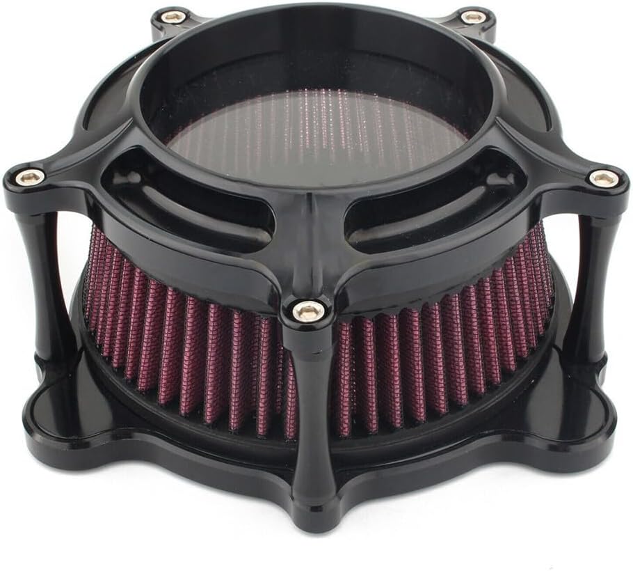 ya 5 8.10 Air Cleaner Intake Filter CNC for Harley EVO Twin Cam Dyna Softail Fatboy 93~17