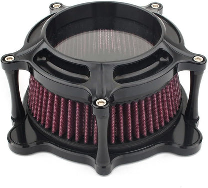 ya 5 8.10 Air Cleaner Intake Filter CNC for Harley EVO Twin Cam Dyna Softail Fatboy 93~17