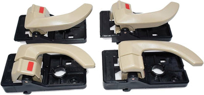 ya 9 10.24 4Pcs Inside Door Handle Beige Left & Right LH RH for 2005-2009 for Hyundai