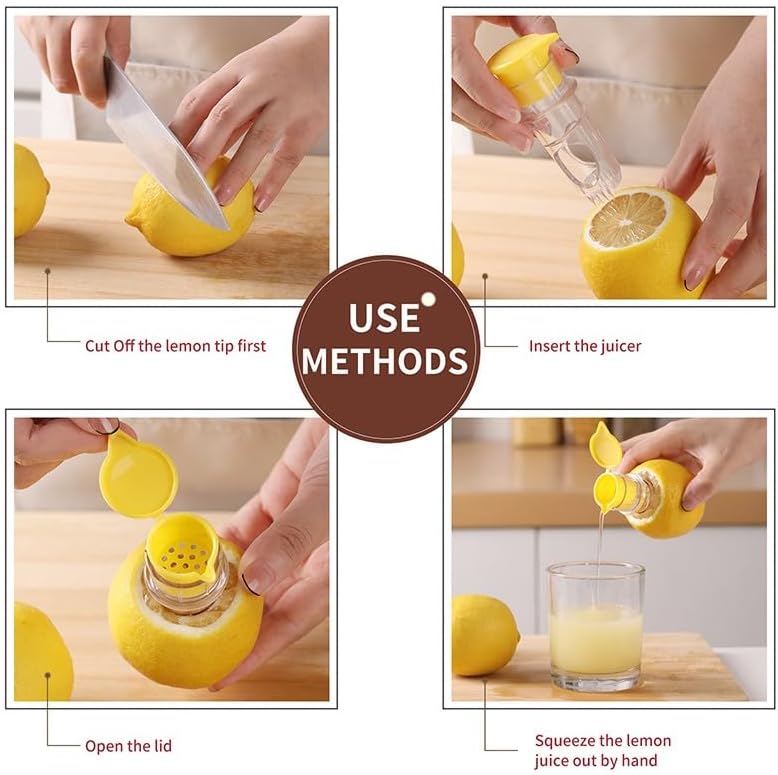 ya 14 9.20 baidi Lemon for Mini Squeezer, Screw Top Lemon Juicer, Lemon Squeezer Manual Plastic, L-wq-1
