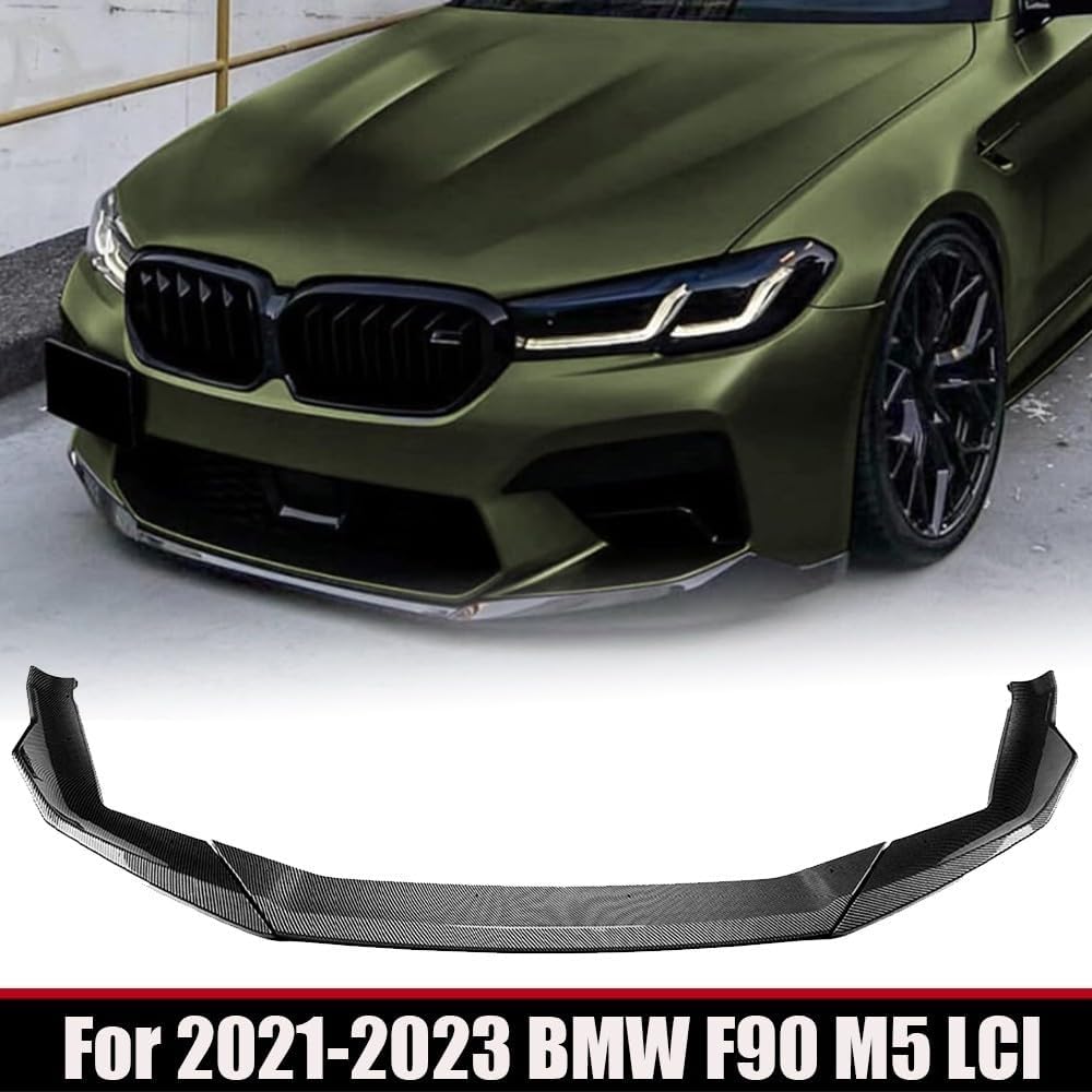 ya 2 8.15 Performance Style Carbon Fiber Front Bumper Lip Kit For 2021-2023 for BMW F90 M5 LCI