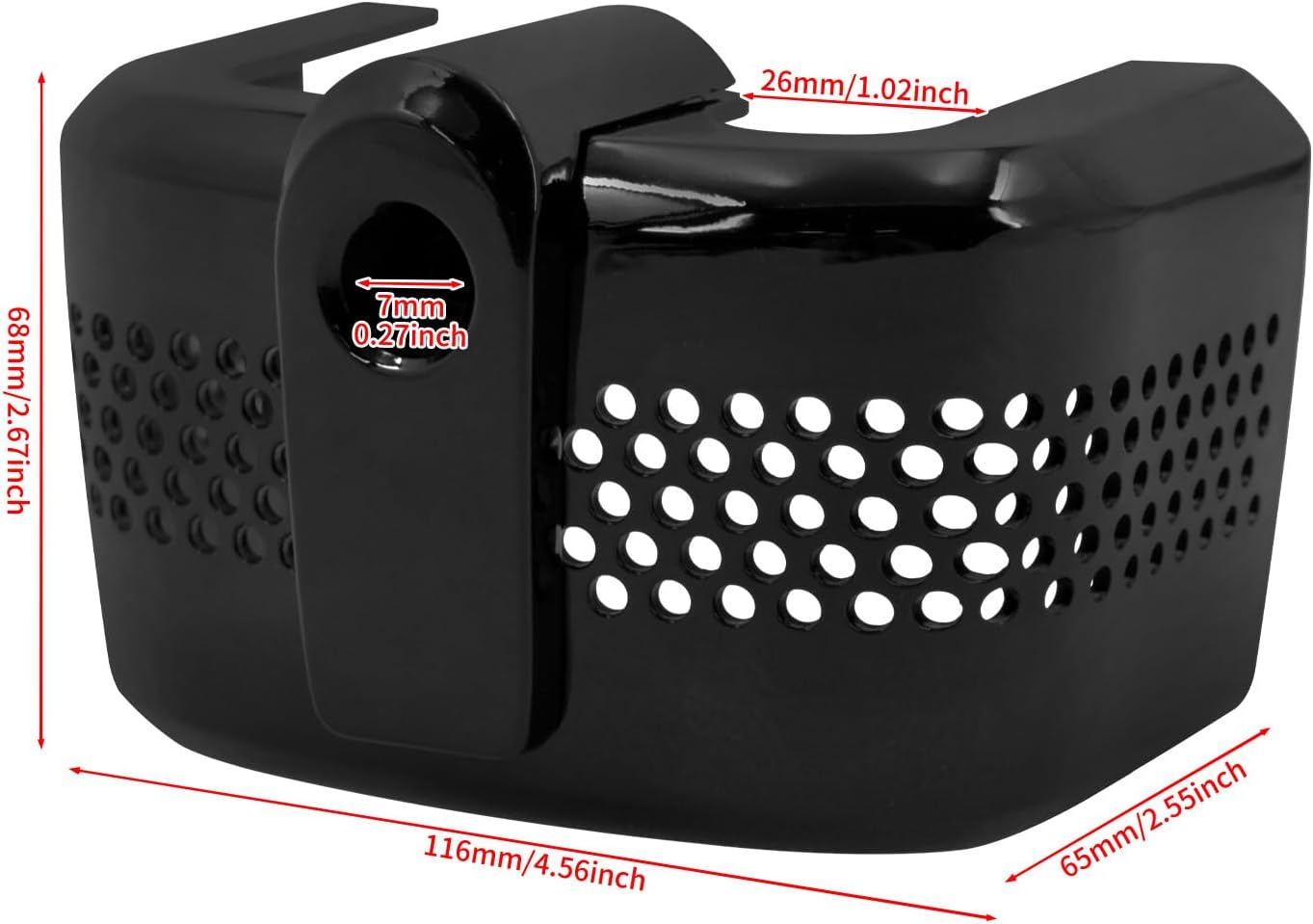 ya 5 8.24 baidi Black ABS Plastic Coil Cover for Harley Softail Breakout Street Fat Bob 18-2024