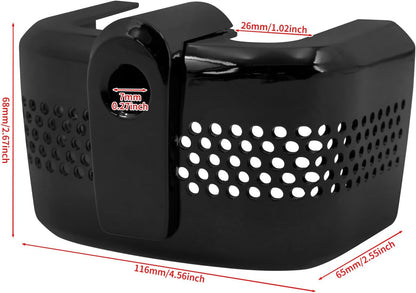 ya 5 8.24 baidi Black ABS Plastic Coil Cover for Harley Softail Breakout Street Fat Bob 18-2024