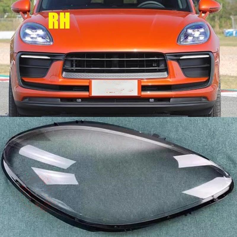 ya 4 8.14 Suitable for Porsche Macan 19-2023 right front light transparent lens housing protective cover 