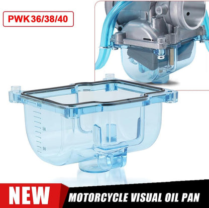 ya 2 8.15 Blue Plastic Transparent Carburetor Float Bowl For PWK 36 38 40mm Big Bore Carb