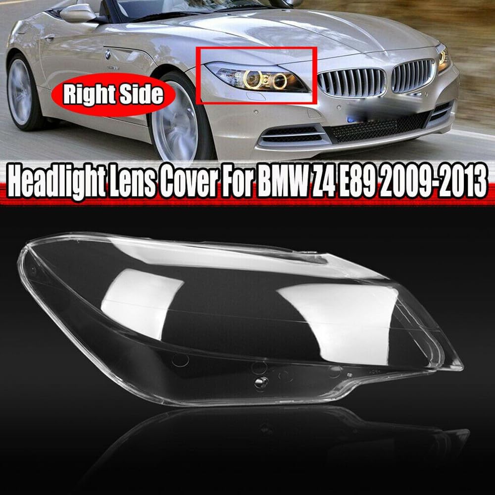 ya 4 8.10 Right front light lens cover for 2009-2013 for BMW E89 Z4 housing light cover transparent 