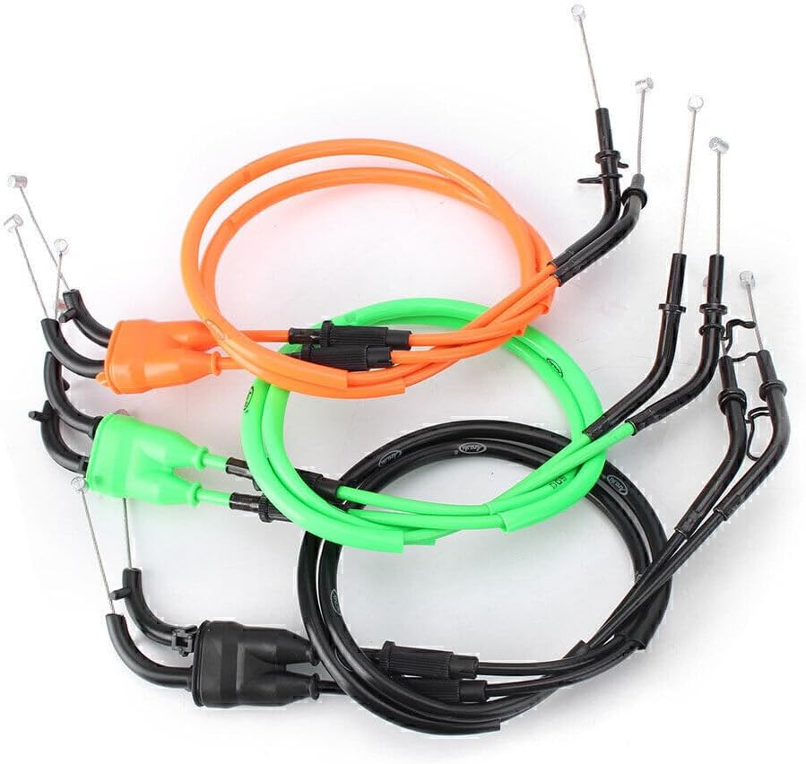 ya 4 8.8.2 2xMotorcycle Throttle Cable Accelerator Wire Line Fit for Kawasaki ZX10R 16-17