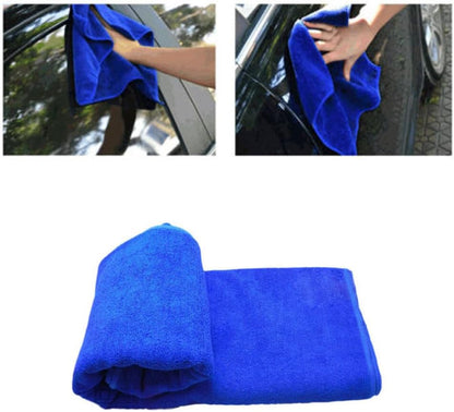 ya 5 8.10 2 Tone Nano Microfiber Cleaning Towel Car Wash Drying Cloths Towels 30 * 70cm Blue