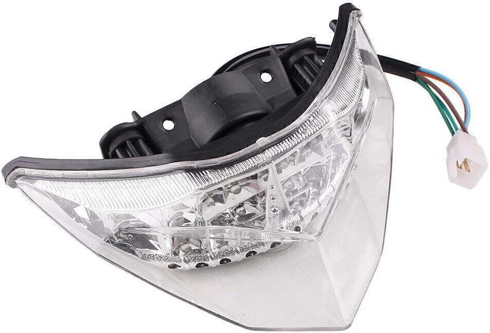 ya 10 9.16 zhengce Rear Brake Turn Signals LED Stop Tail Light for Kawasaki 300R 2013 Clear