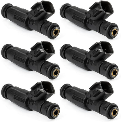 ya 10 9.16 baidi 6PCS 4-Hole Fuel Injectors For 1999-2004 for Jeep for Grand Cherokee for Wrangler 4.0L V6