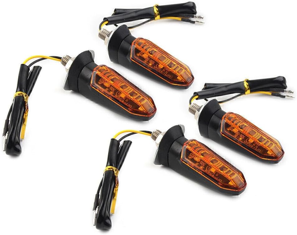 ya 7 8.24 baidi For Motorcycle 4X Universal 12V LED Turn Signal Indicator Amber Blinker Light