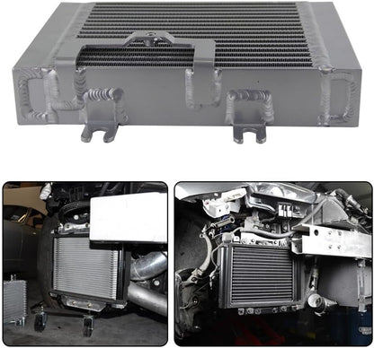 ya 12 10.8 baidi Upgrade Aluminum Oil Cooler Drop-in Fitment for 2009-2019 for Nissan R35 GT-R Silver