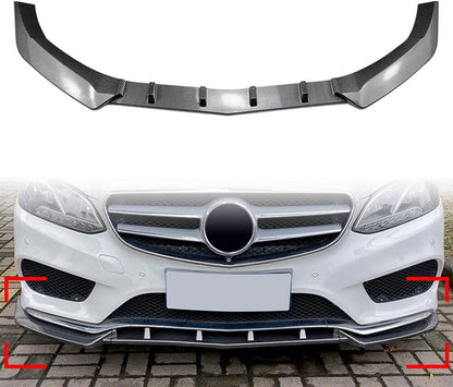 ya 2 8.15 Front Bumper Lip Spoiler Kit Fit for benz E Class W212 E200 E220 E250 E300 E350 Auto