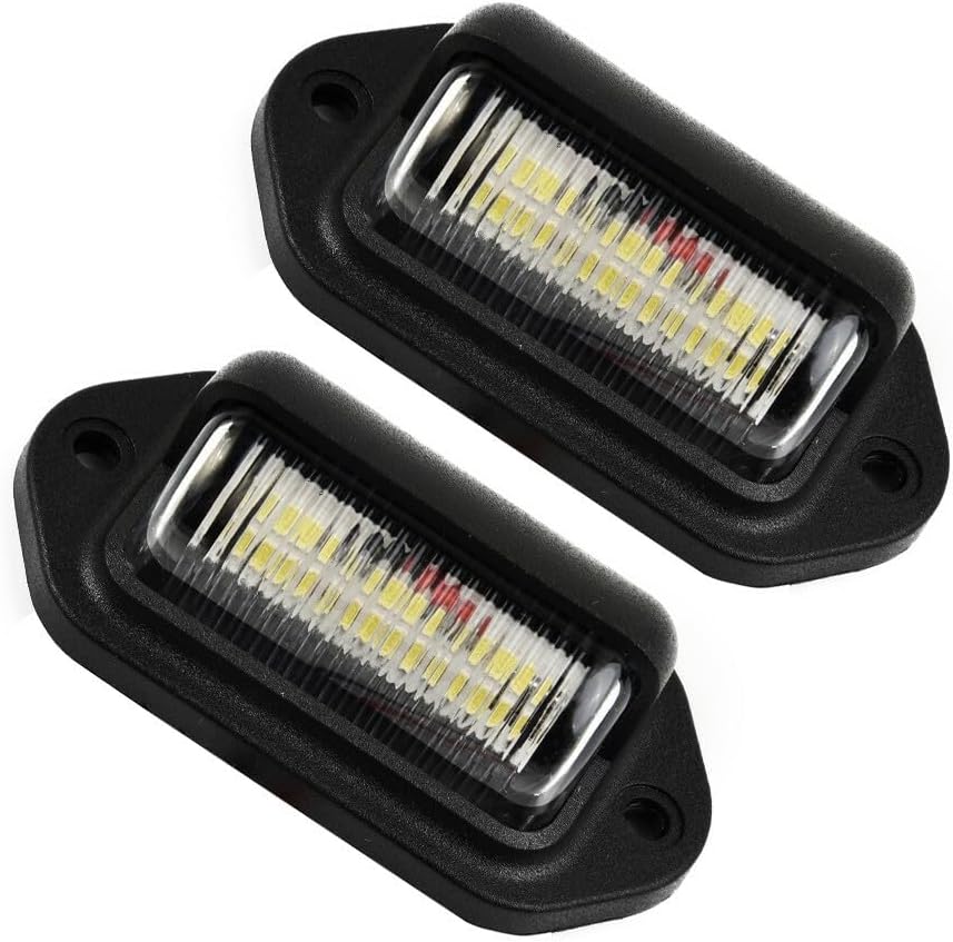 ya 13 9.15 baidi 2X 12V 6LED Licence Number Plate Light For Truck Trailer Boat Caravan Waterproof