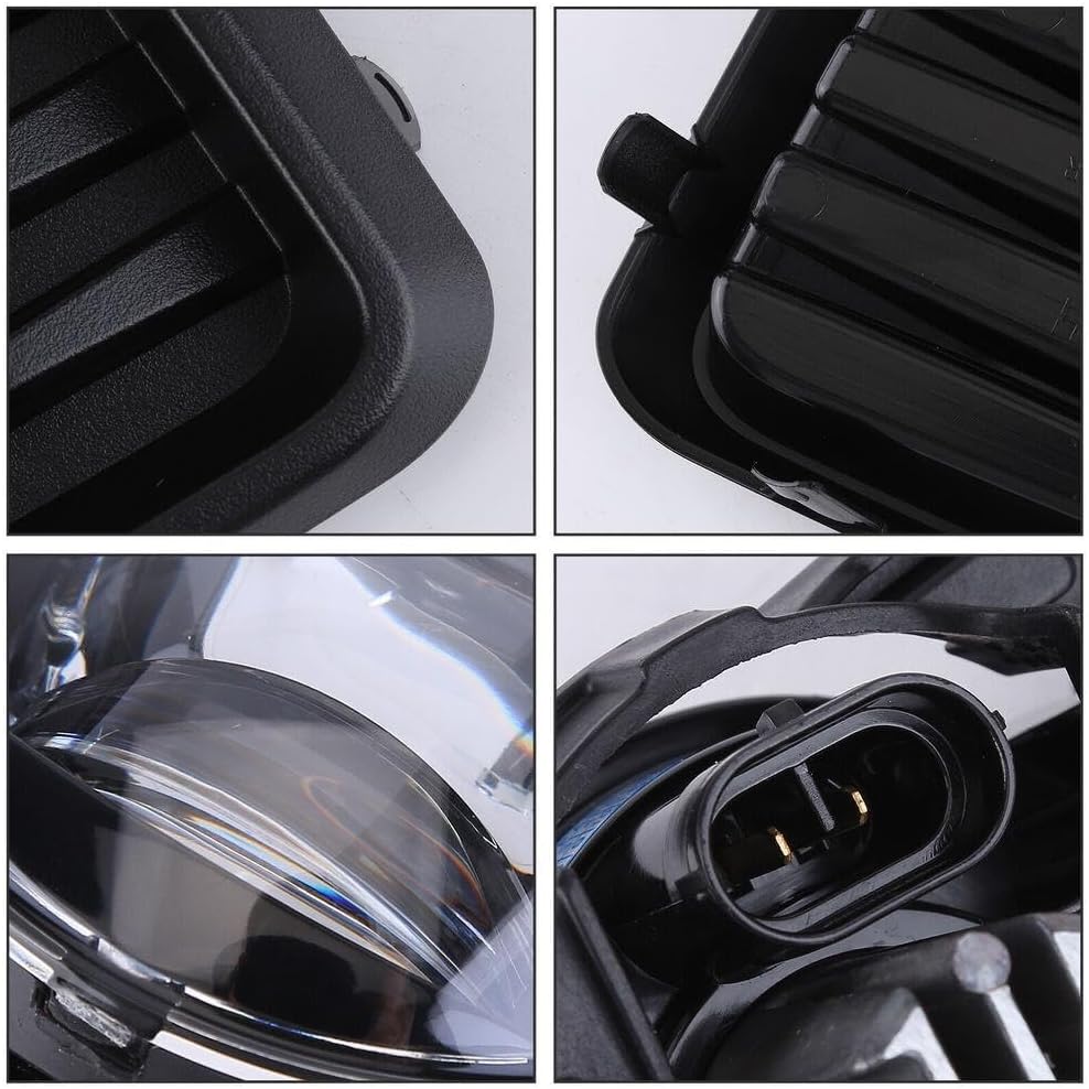 ya 4 8.14 for Chevrolet COLORADO 2023-2024 Front Pump LED Fog Light with Cover + Wire Cover 