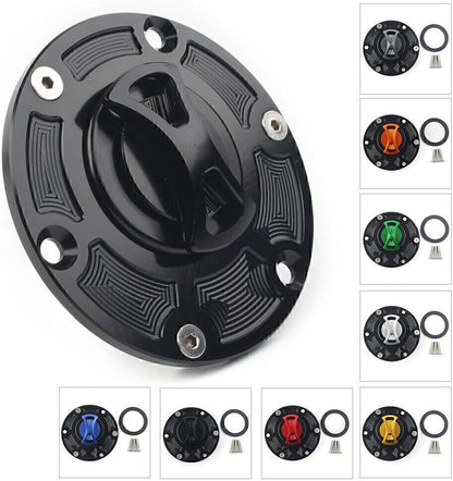 ya 9 10.24 Fuel Gas Tank Cap Cover Fit Aprilia RS125/RS250 RSV1000 Tiger 800 1050 Black