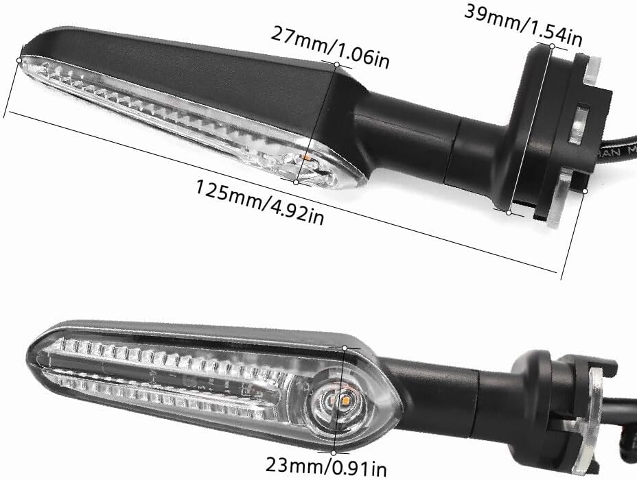 ya 7 8.24 baidi LED Rear Turn Signal Light Indicator Lamp for Yamaha YZF R6 R1 R1M R1S T-MAX 530