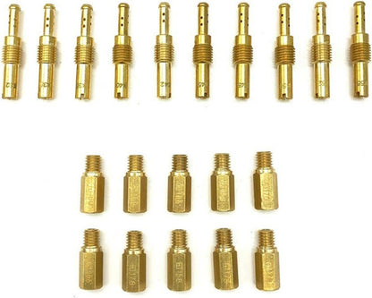 ya 2 8.15 Motorcycle Main Jets w/Slow Pilot Jets Kit For PWK PE Keihin OKO CVK Carburetor