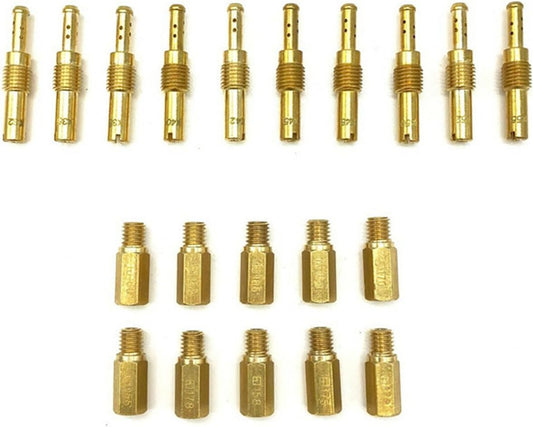 ya 2 8.15 Motorcycle Main Jets w/Slow Pilot Jets Kit For PWK PE Keihin OKO CVK Carburetor