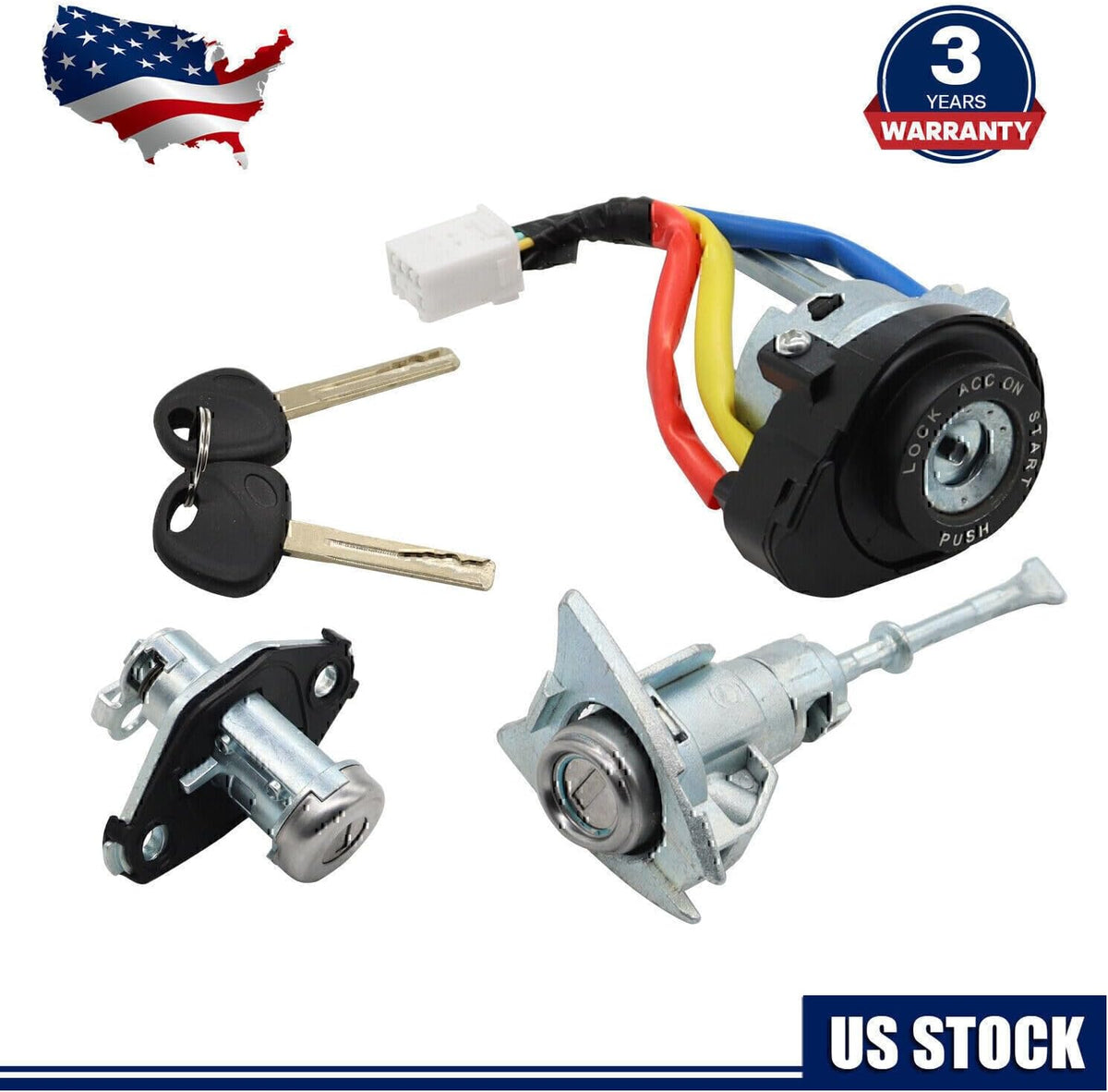 ya 10 9.16 baidi New 1 Set Lock Cylinder for Hyundai Sonata 2009-14 Key Ignition Start Barrel