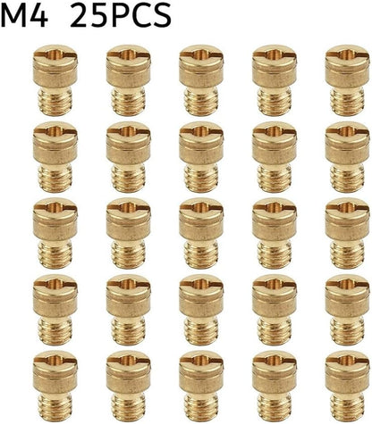 ya 23 10.7 baidi 25pcs New Carburetor Nozzle Main Jet Set 25x 4mm Spray Device