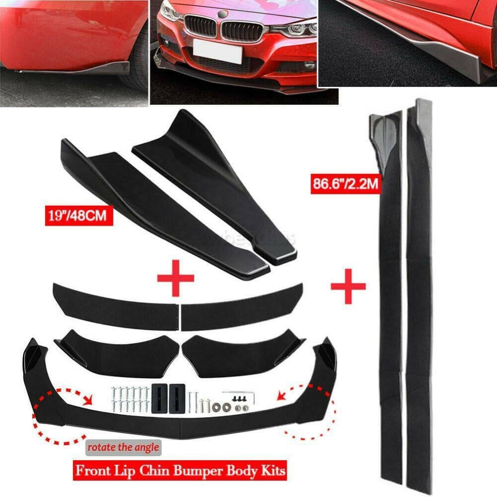 ya 2 8.15 Front Rear Bumper Lip Spoiler Splitter +Side Skirts for Kia K5 GT Optima Forte