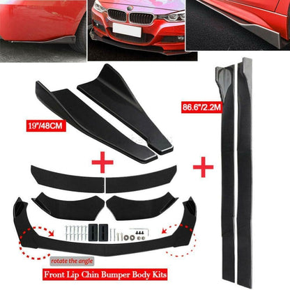ya 2 8.15 Front Rear Bumper Lip Spoiler Splitter +Side Skirts for Kia K5 GT Optima Forte