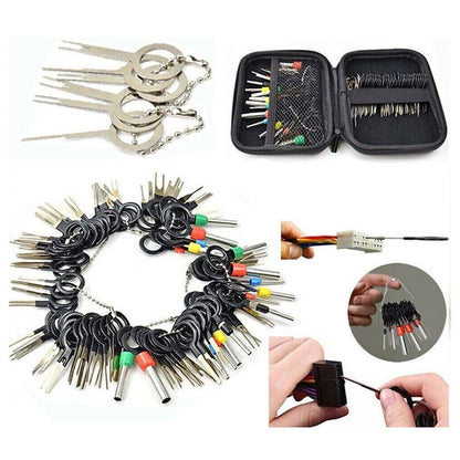 ya 13 9.15 baidi 100Pc Pin Ejector Wire Kit Extractor Auto Terminal Removal Connector Puller-Tool