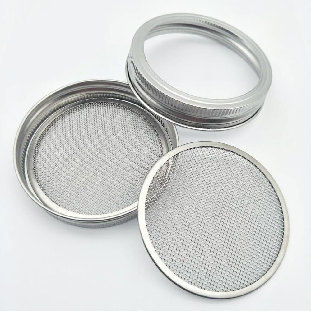 ya 14 9.20 baidi 2PCS Sprouting Lids for Wide Mouth Jars for Making Organic-1
