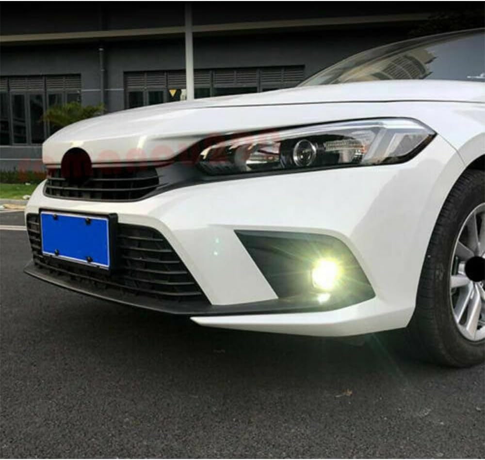 ya 9 10.24 NEW for Honda for Civic 2022-2023 LED Bumper Fog Lights Driving Lamps W/Cable Switch