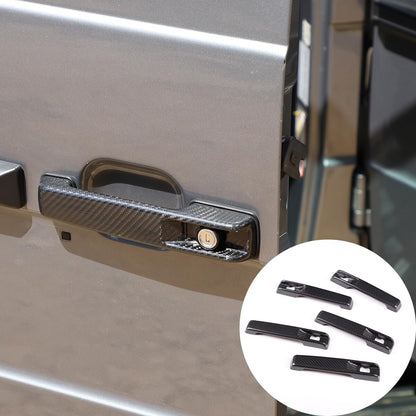 ya 10 9.16 baidi Real Carbon Fiber Outer Handle Protector Decoration for Mercedes-Benz G Class 2004-2018-