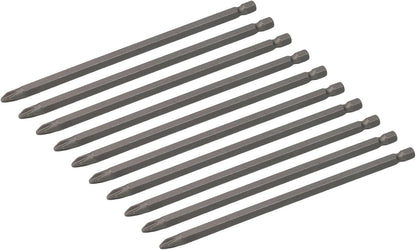 ya 26 10.21 baidi Set of 10 Magnetic PH2 Screwdriver Bits 150mm Long for Various Drilling