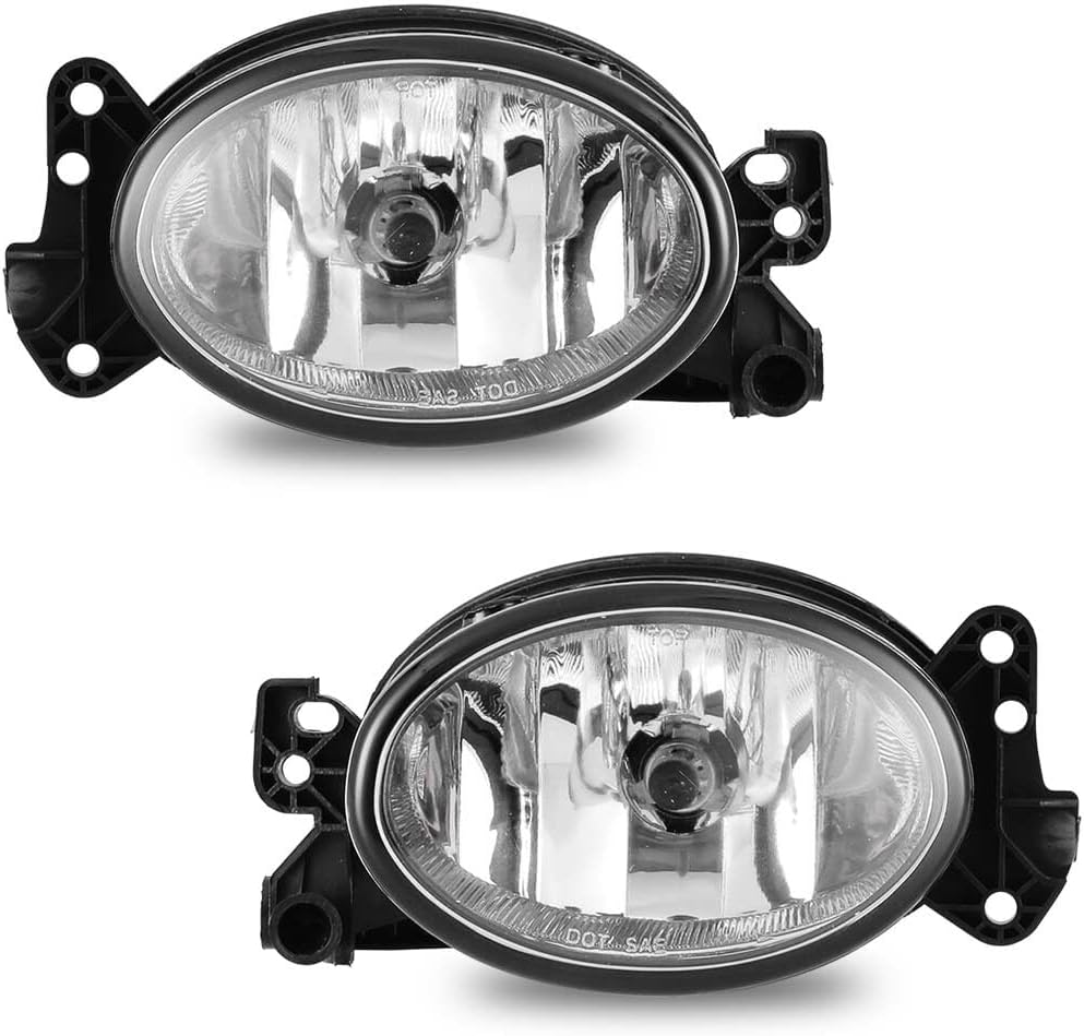 ya 10 9.16 zhengce 1Pair L&R Fog Lights Clear Glass Lens for Mercedes-Benz X164 GL320 GL450 GL