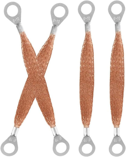 ya 5 8.10 4 Pcs Copper Grounding Belt Travel Static Strap Wire For Cars Anti Straps