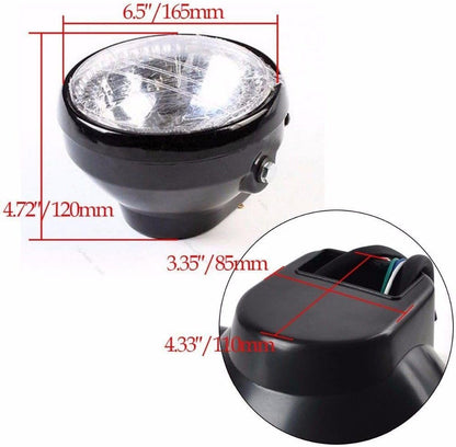 ya 4 8.14 7 Zoll Motorrad Rund LED Scheinwerfer mit Halterung Universal F¨¹r for Yamaha Harley