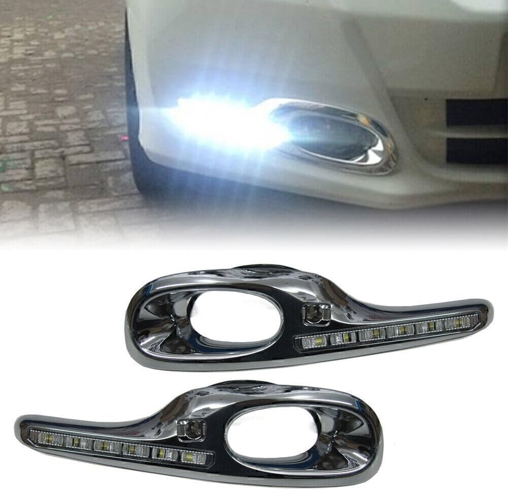 ya 4 8.8 2pcs LED Daytime Running White Lights DRL Fit for Honda For Jazz 2011-2013 2012