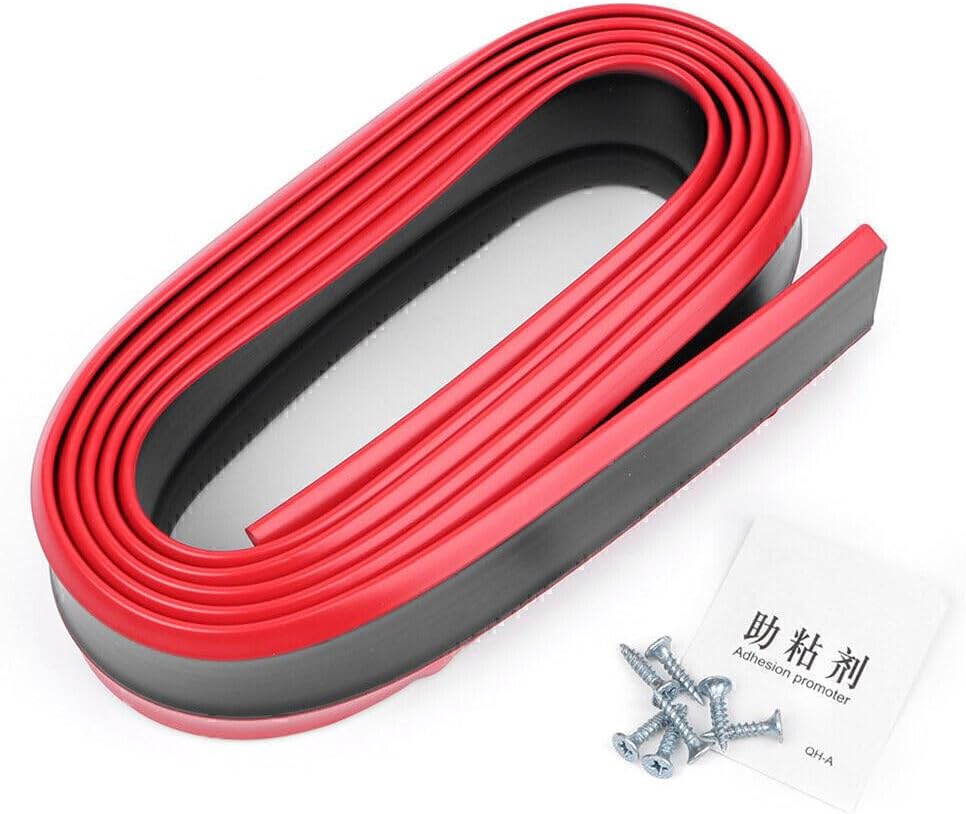 ya 4 8.14 2.5M Lower Lip Protective Strips Front Bumper Skirts Guard Rubber