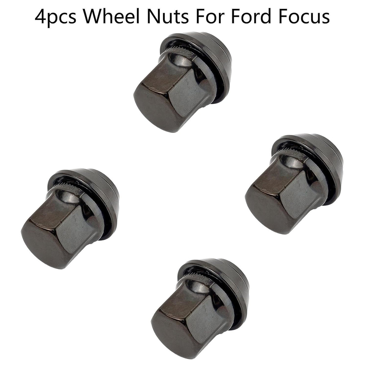 ya 10 9.16 baidi 4Pcs Car Alloy Wheel Nuts M12X1.5 19MM Bolt Lug Studs for Ford Focus MK2 MK3 ST