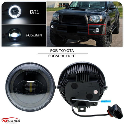ya 7 8.24 baidi 2 Pack for 08-2017 for Toyota Sequoia DRL LED Daytime Running Driving 6500K Fog Light 