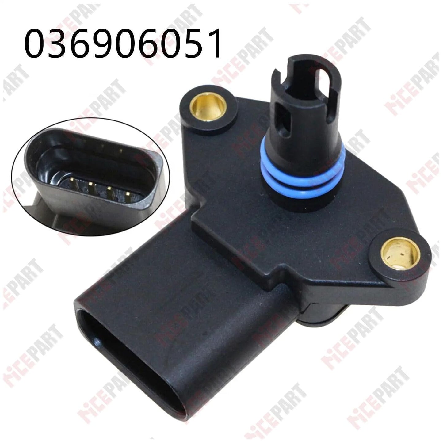 ya 6 8.24 baidi Intake for Man ifold Pressure Sensor Compatible with for Audi for SEAT for Skoda for VW 036906051D