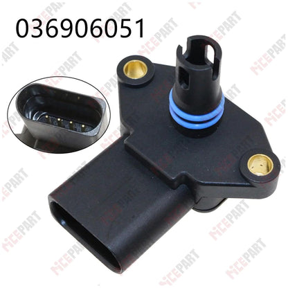 ya 6 8.24 baidi Intake for Man ifold Pressure Sensor Compatible with for Audi for SEAT for Skoda for VW 036906051D