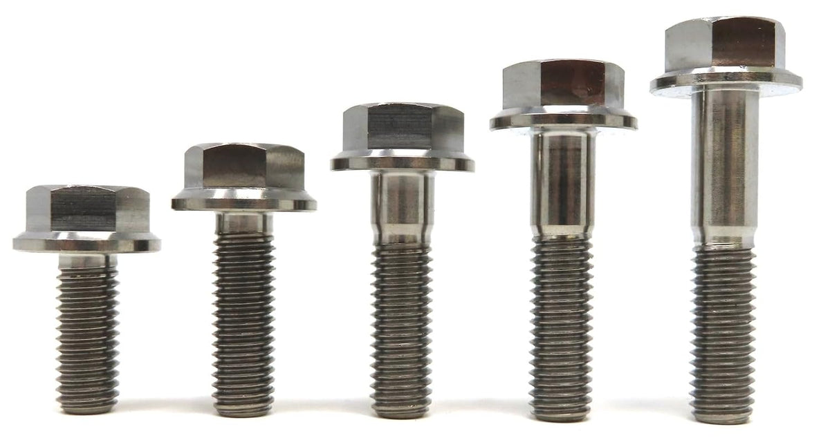 ya 16 10.20 baidi M8 Titanium Hex Head Flange Bolt Fastener (10,15,20,25,30,35,40,45,50,55,60 mm)