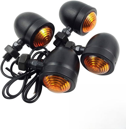 ya 13 9.15 baidi 4 Motorcycle Bulet Turn Signal Taillights for Harley Cafe Racers Bobber Chopper