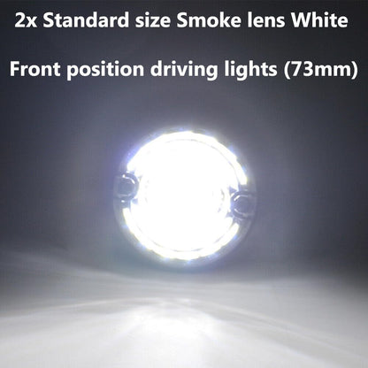 ya 7 8.24 baidi for Land Rover for Defender 90/110 Clear LED Upgrade Bulb Kit 73mm LED Style Light 