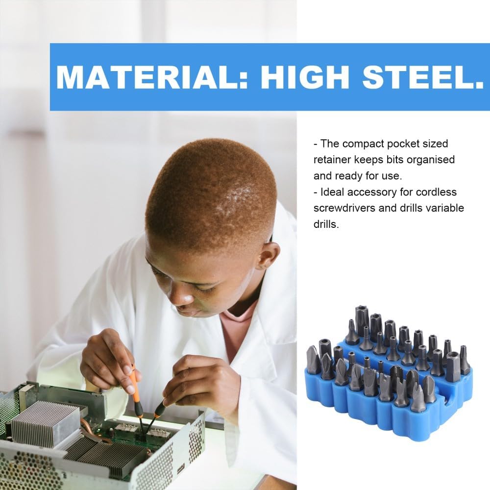 ya 26 10.21 baidi 33 Pcs Hexagon Bit Security Screw Magnetic Extension Bits Star Screwdriver